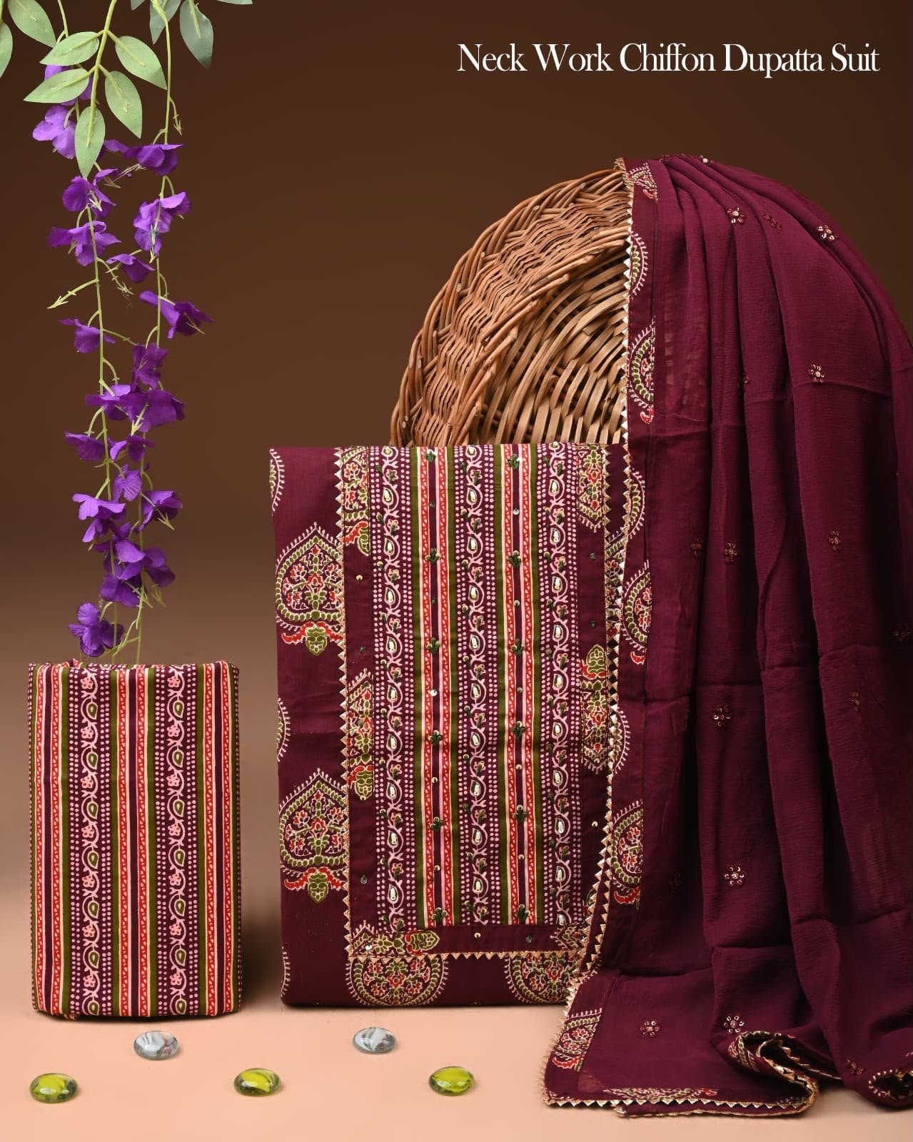 Gota Suit Chiffon Dupatta