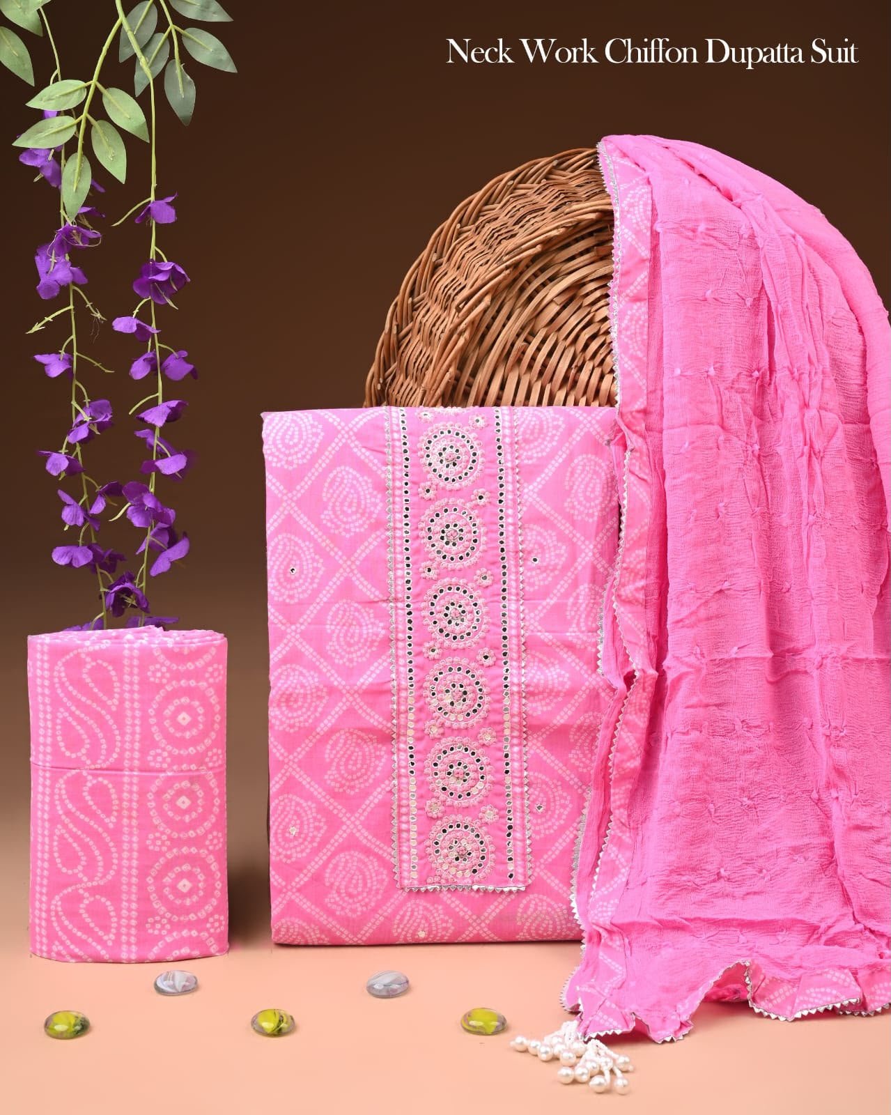 Gota Suit Chiffon Dupatta