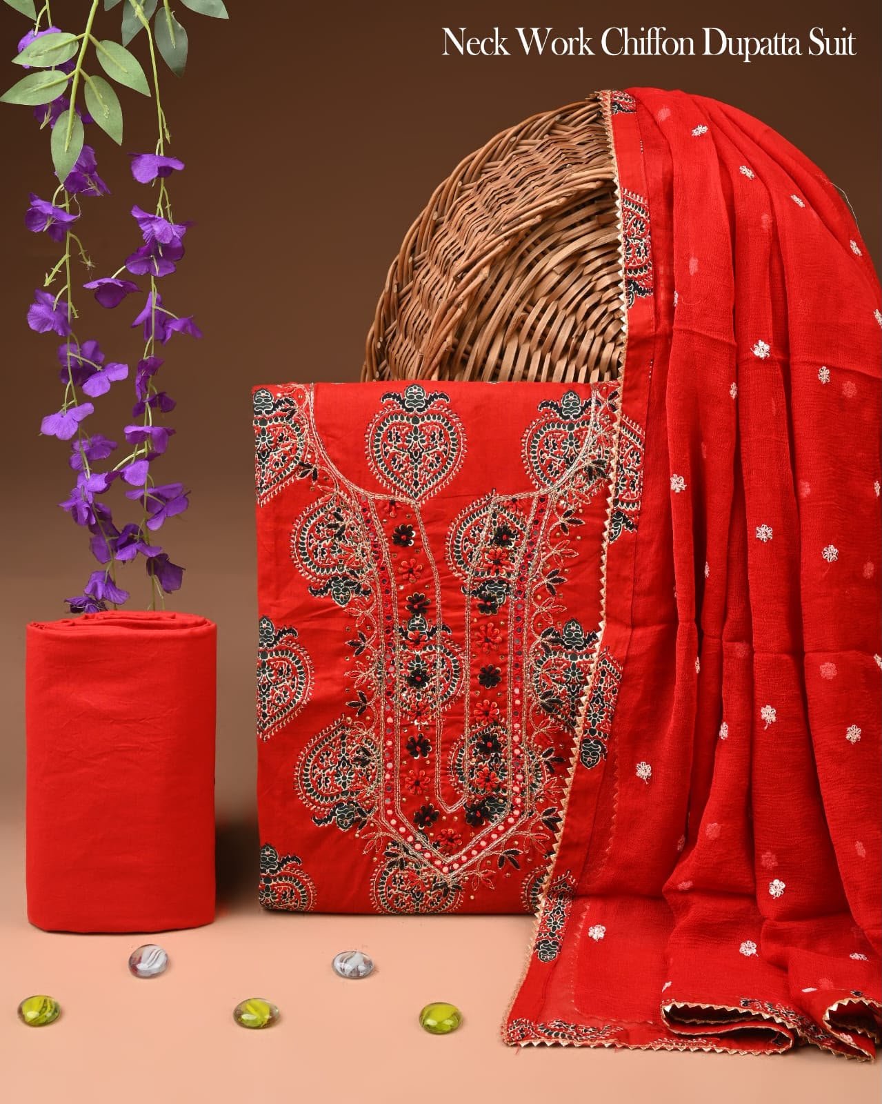 Gota Suit Chiffon Dupatta