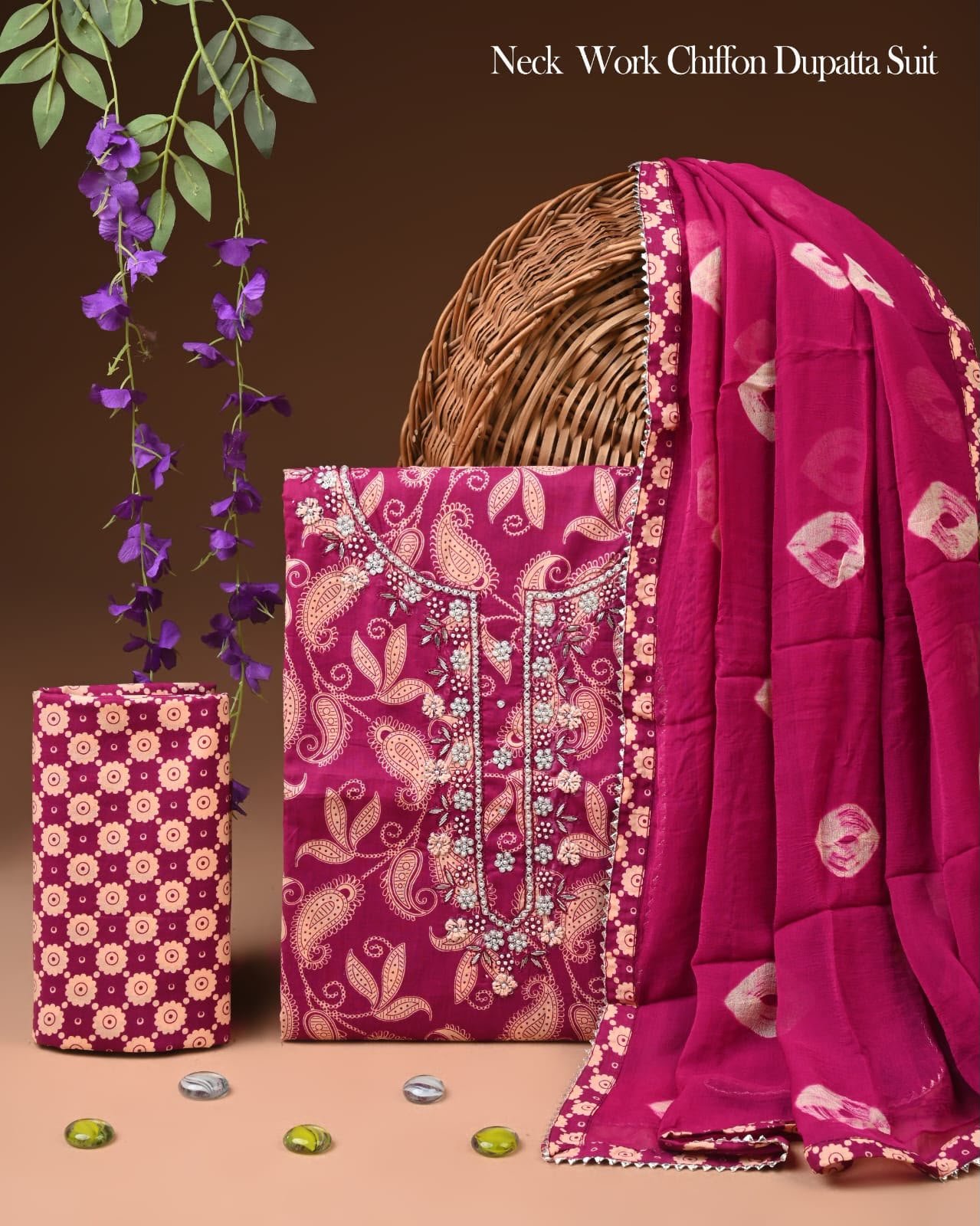 Gota Suit Chiffon Dupatta