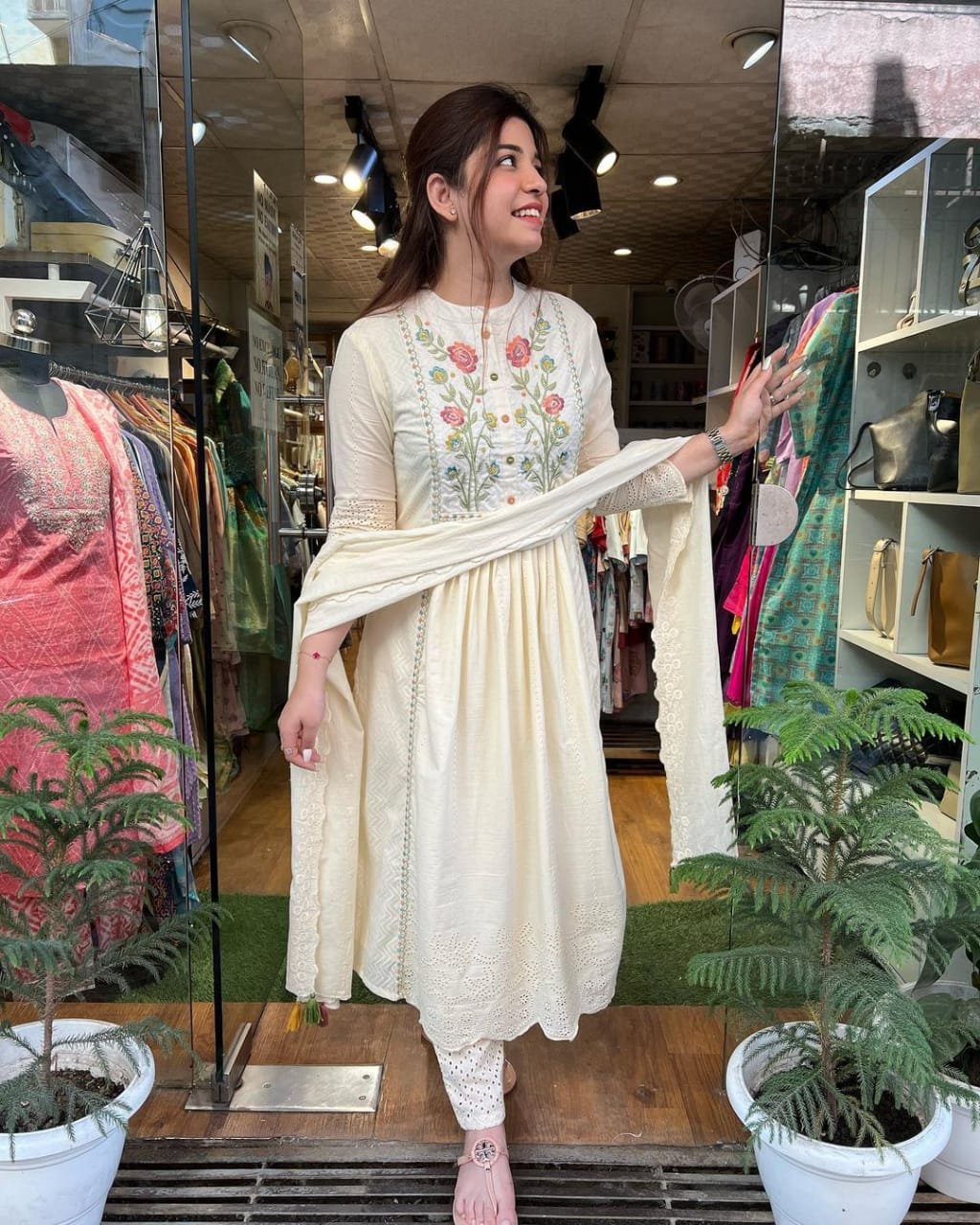 Cotton Embroidered Stitched Suit Set
