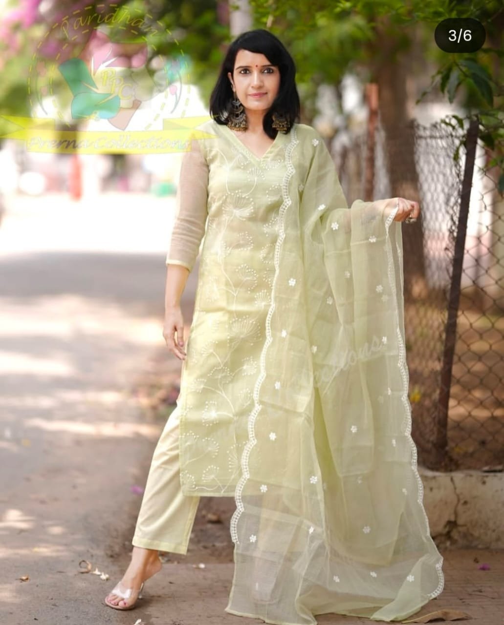 Kota Doria Embroidered Stitched Suit Set