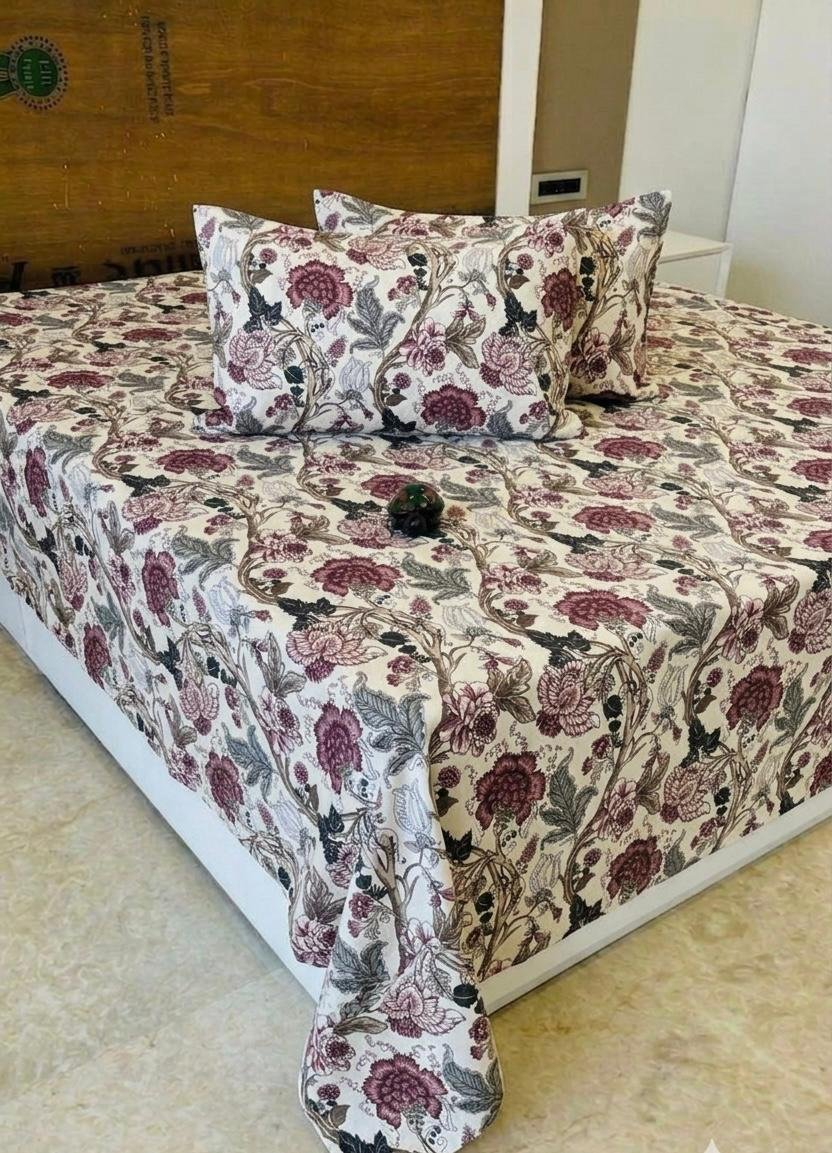 Premium Cotton Printed Bedsheet