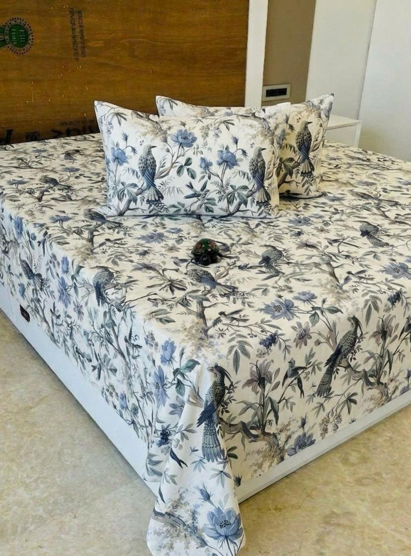 Premium Cotton Printed Bedsheet