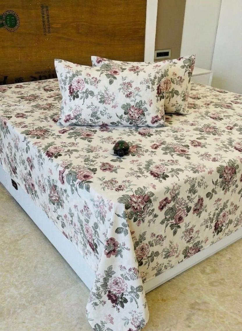 Premium Cotton Printed Bedsheet