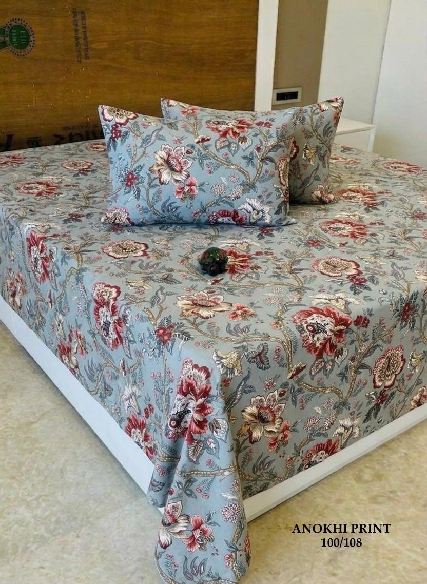 Premium Cotton Printed Bedsheet