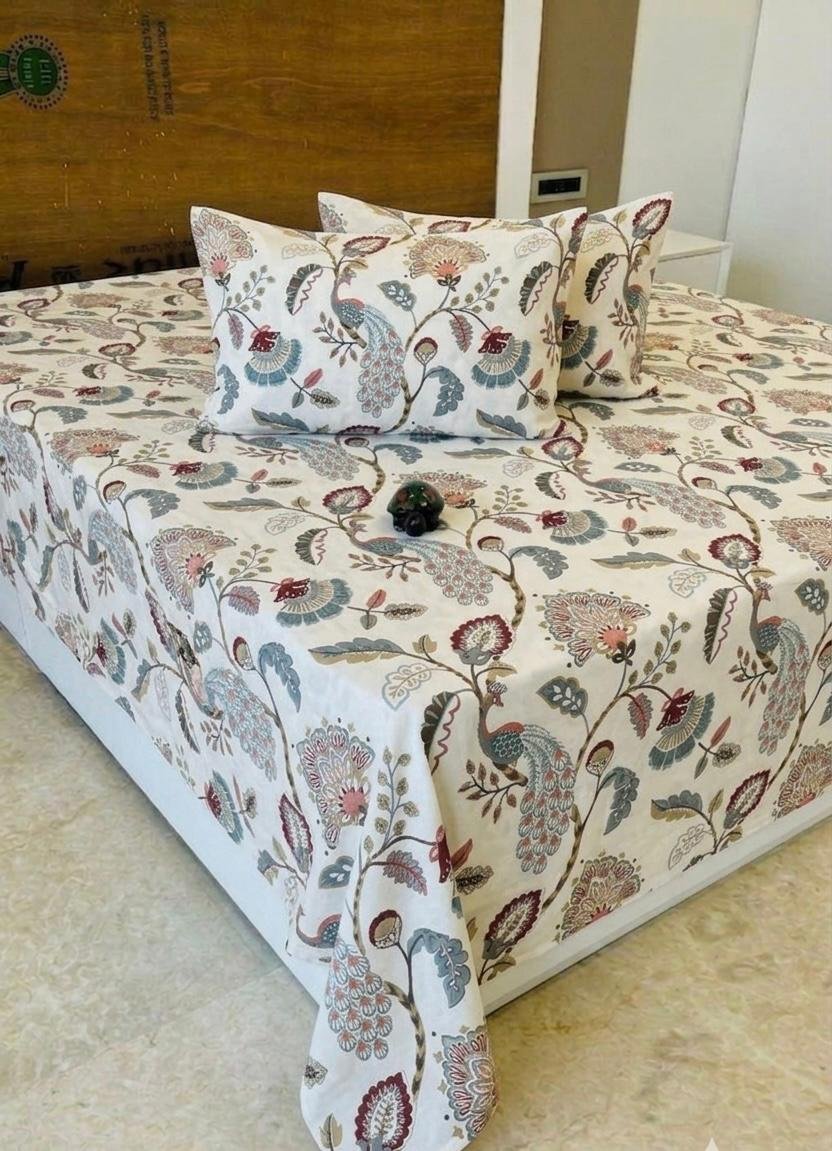 Premium Cotton Printed Bedsheet