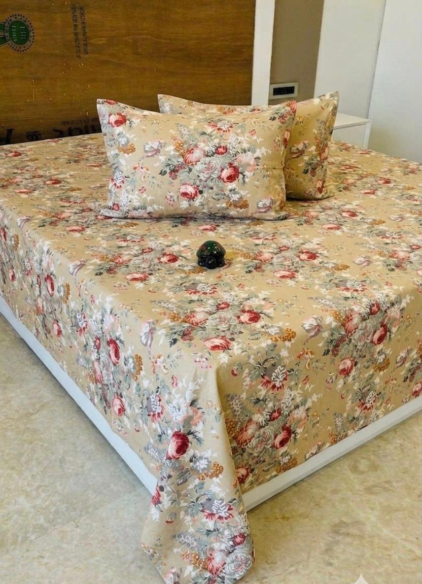 Premium Cotton Printed Bedsheet