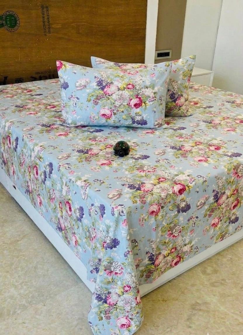 Premium Cotton Printed Bedsheet