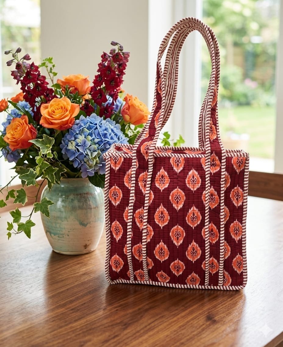 Cotton Printed Tote Bag 12*12