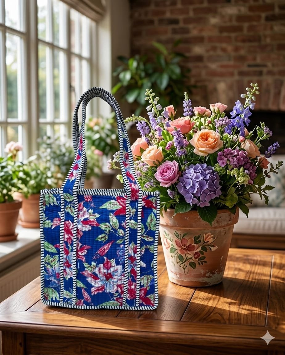 Cotton Printed Tote Bag 12*12