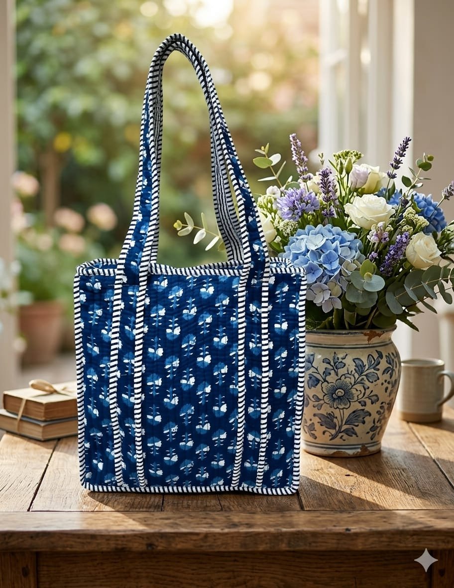 Cotton Printed Tote Bag 12*12