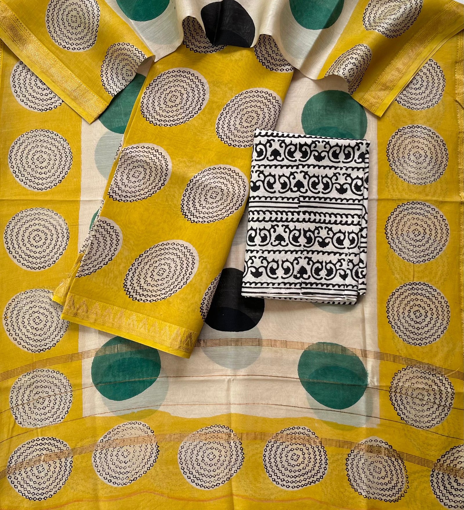 Maheshwari Printed Suit Set