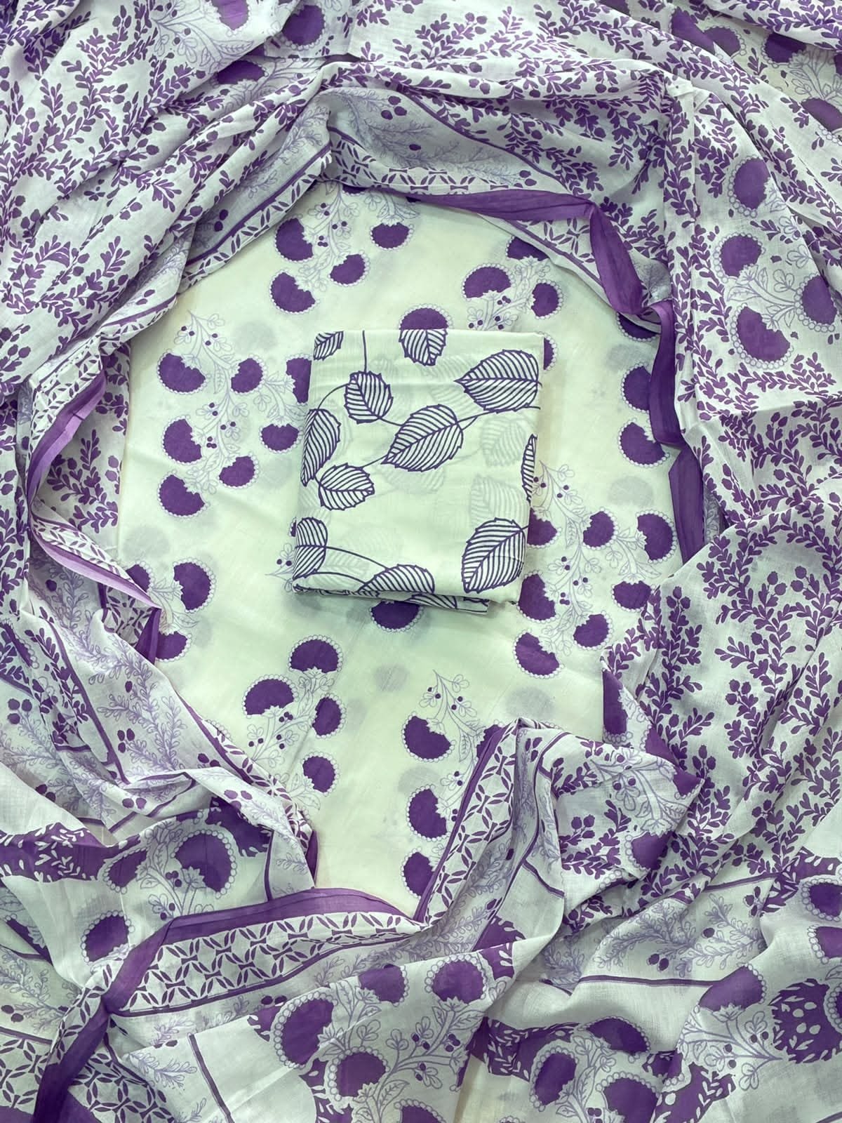 Cotton Dupatta Printed Suit