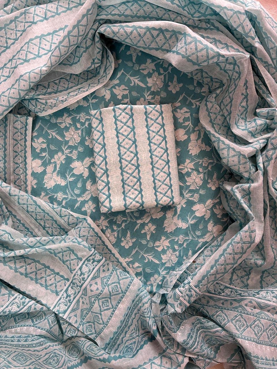 Cotton Dupatta Printed Suit