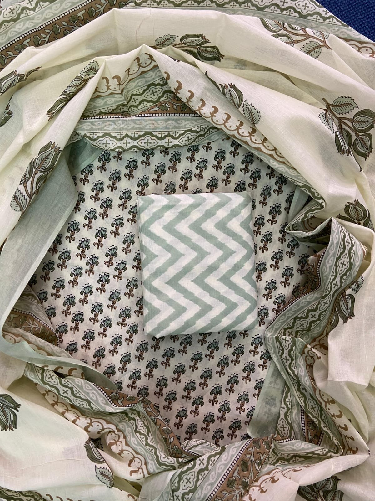 Cotton Dupatta Printed Suit