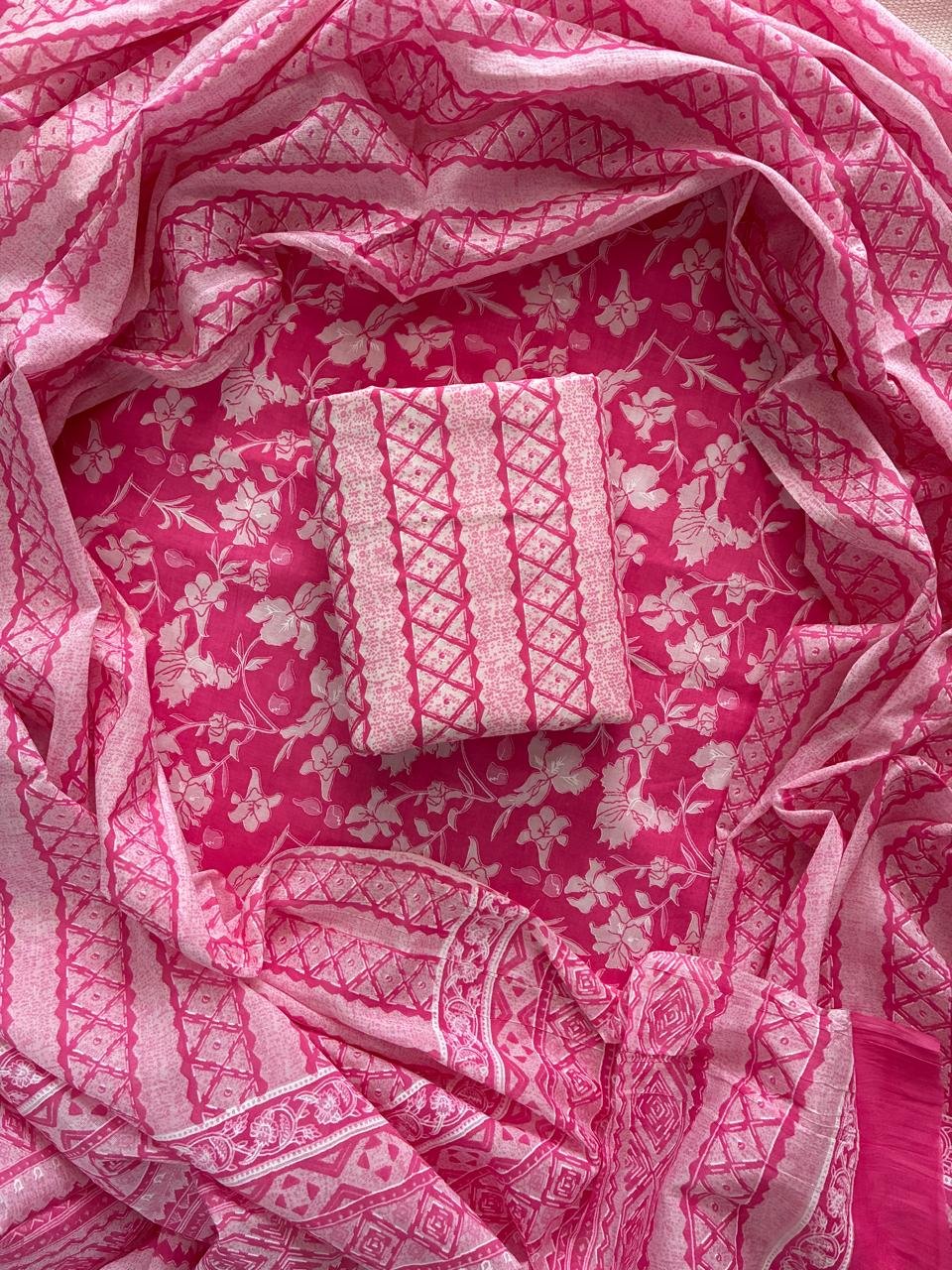 Cotton Dupatta Printed Suit