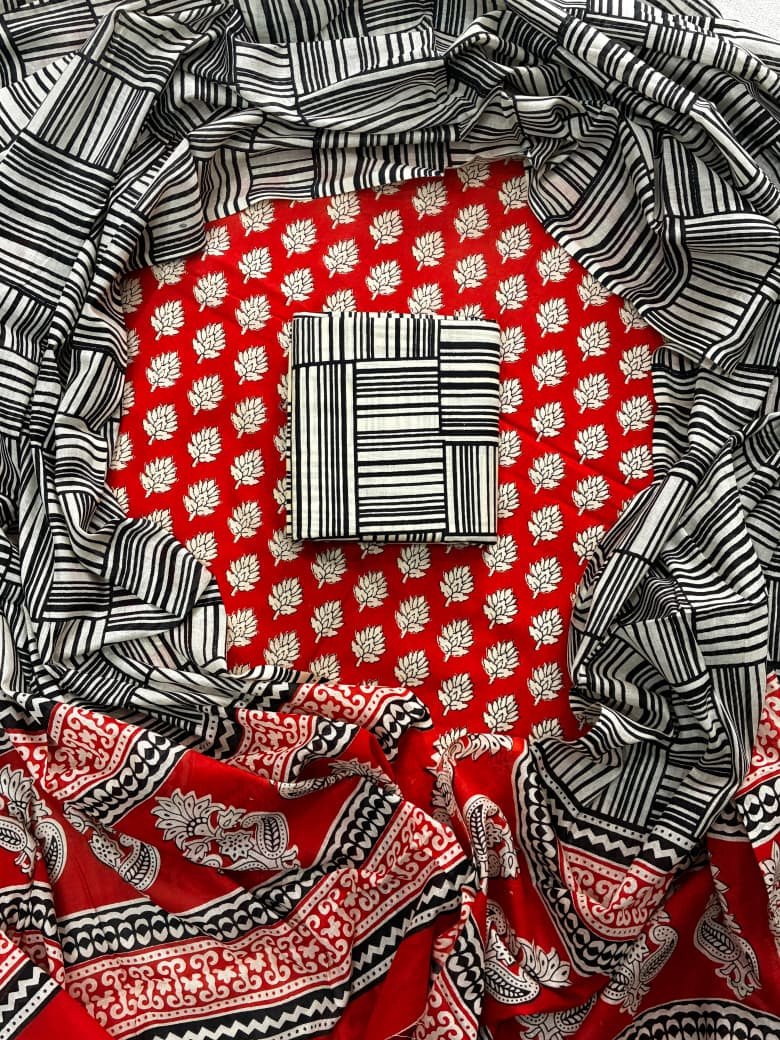 Cotton Dupatta Printed Suit