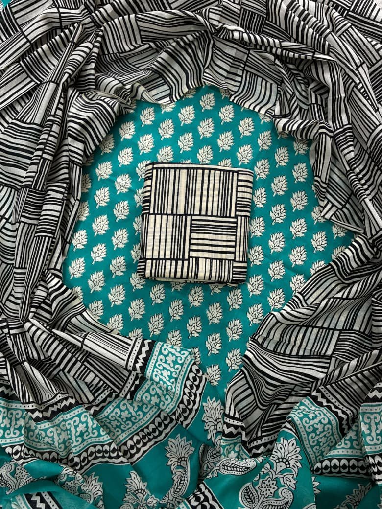 Cotton Dupatta Printed Suit