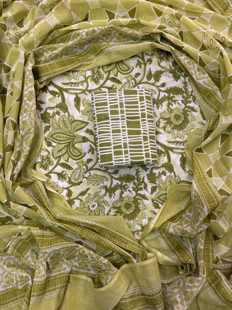 Cotton Dupatta Printed Suit