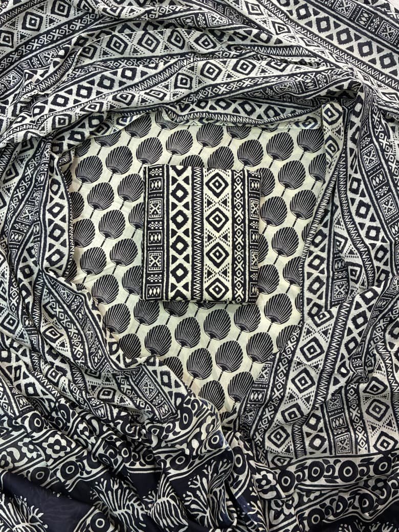 Cotton Dupatta Printed Suit