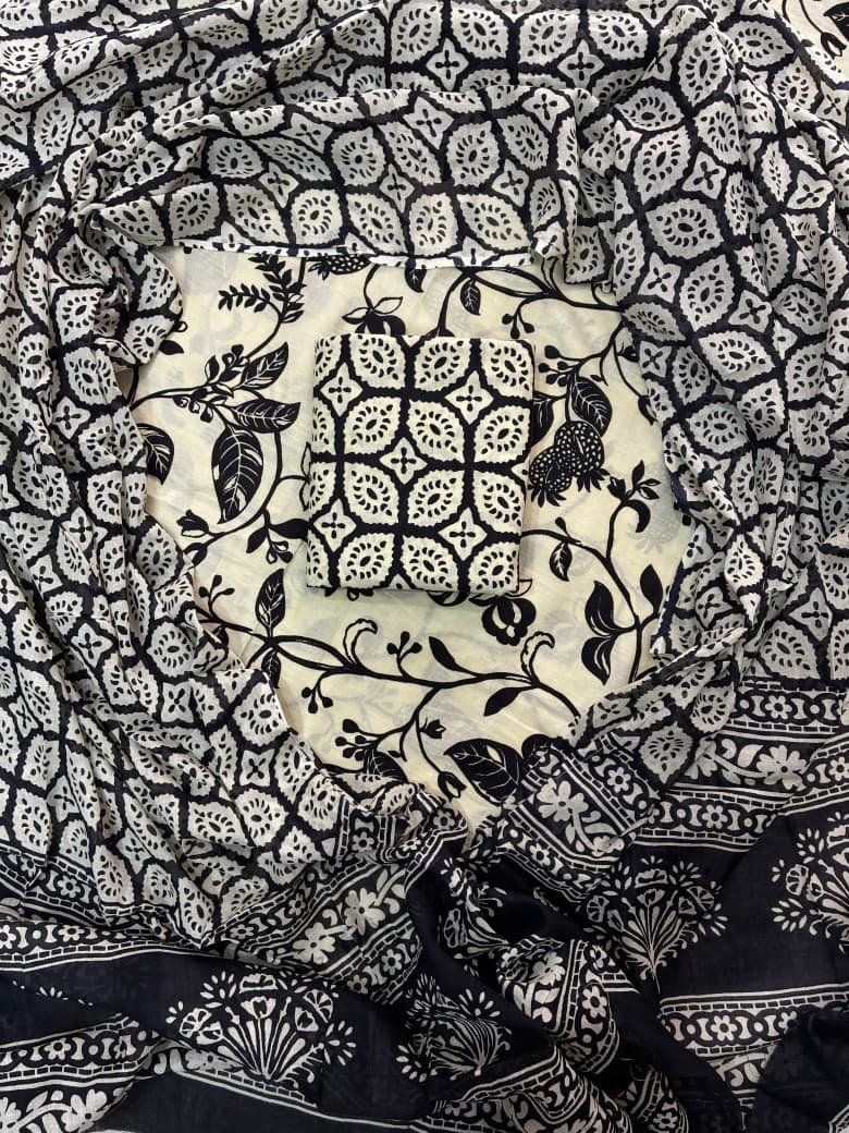 Cotton Dupatta Printed Suit
