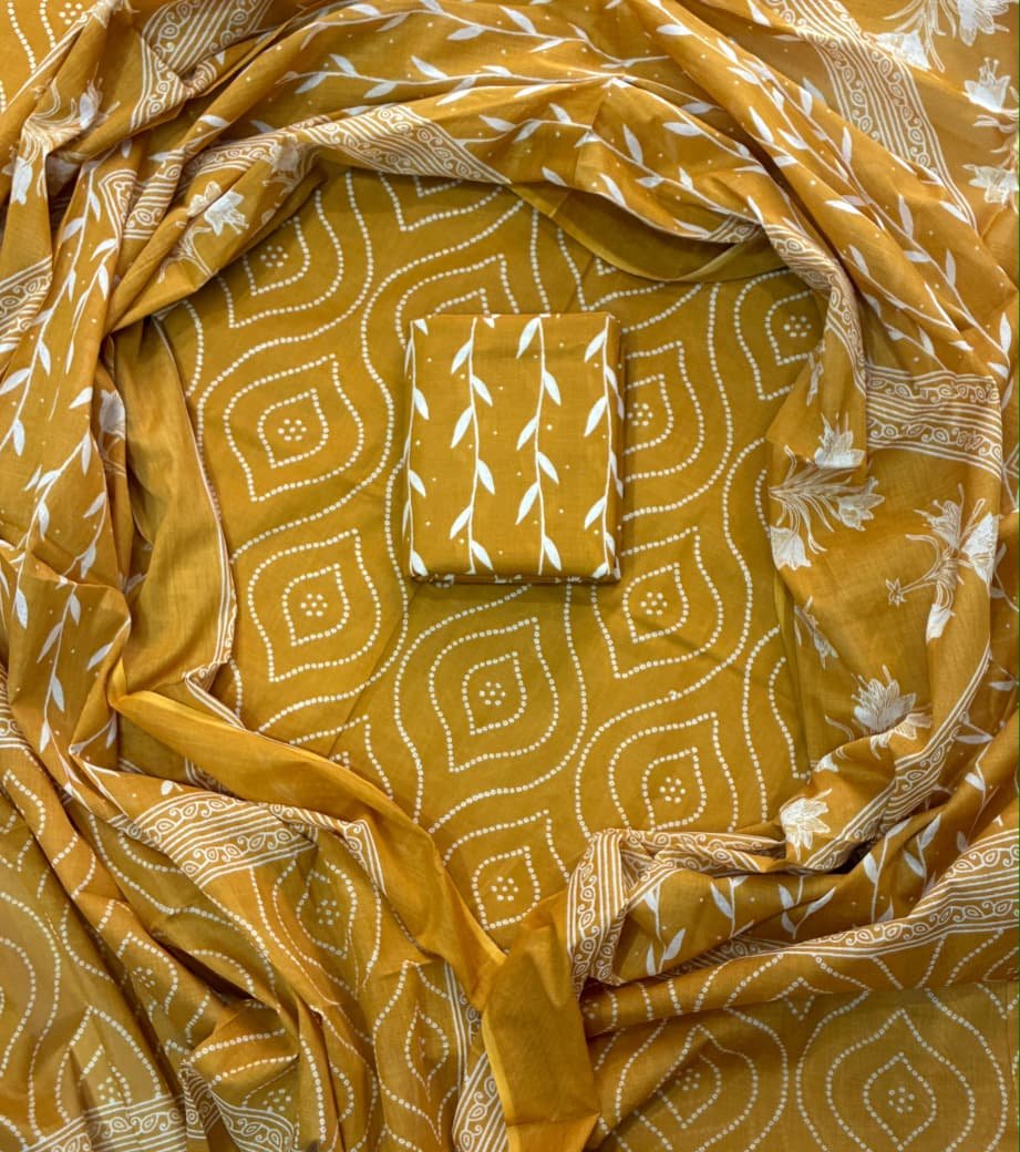 Cotton Dupatta Printed Suit