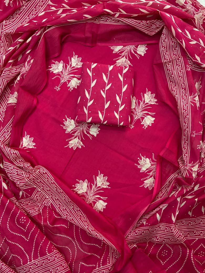 Cotton Dupatta Printed Suit