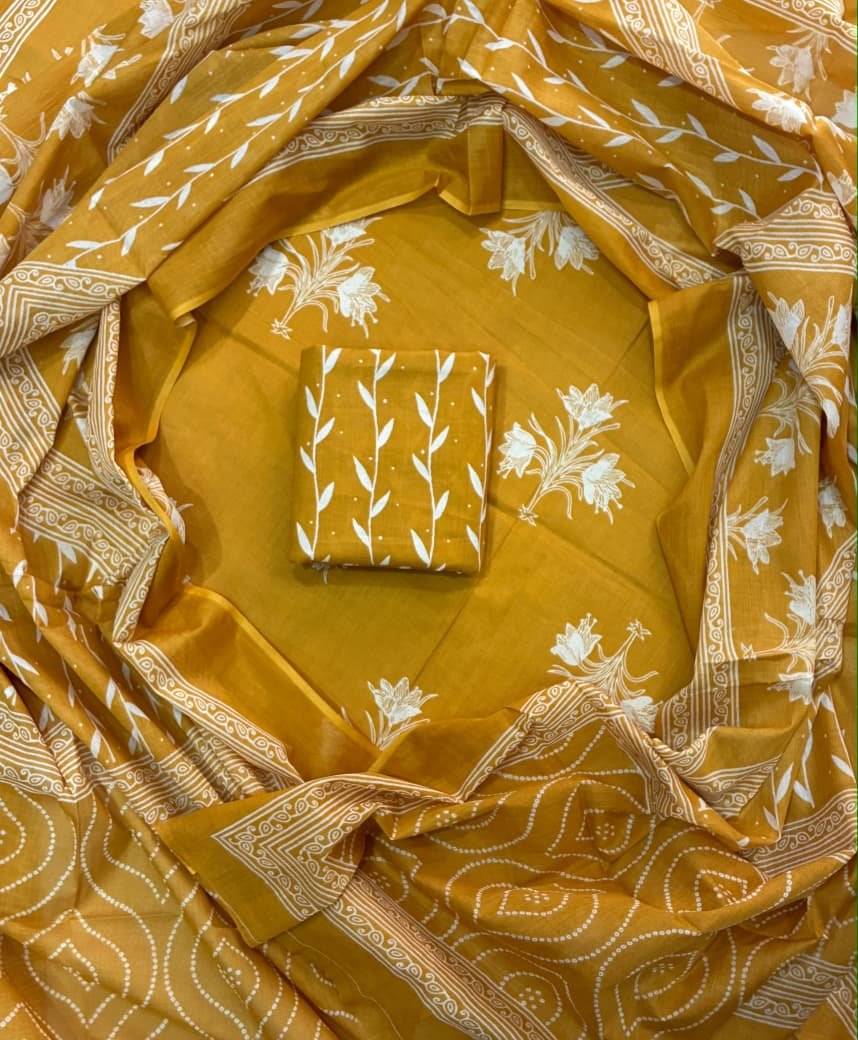 Cotton Dupatta Printed Suit