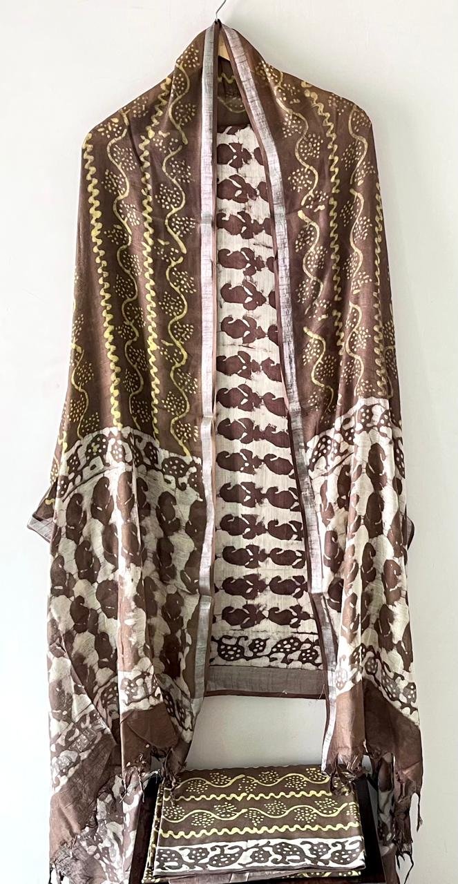 Cotton Linen Printed Suit