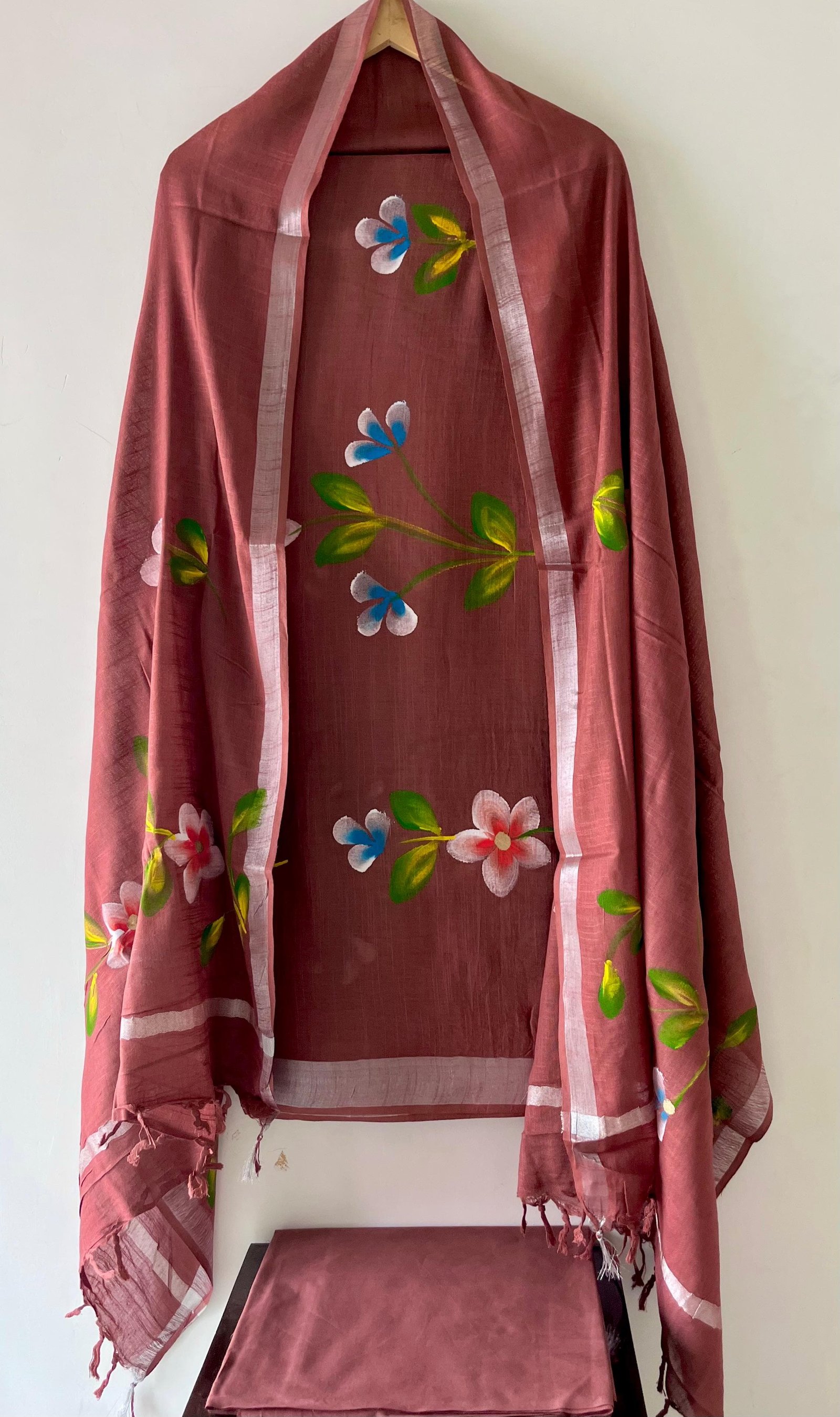 Cotton Linen Printed Suit