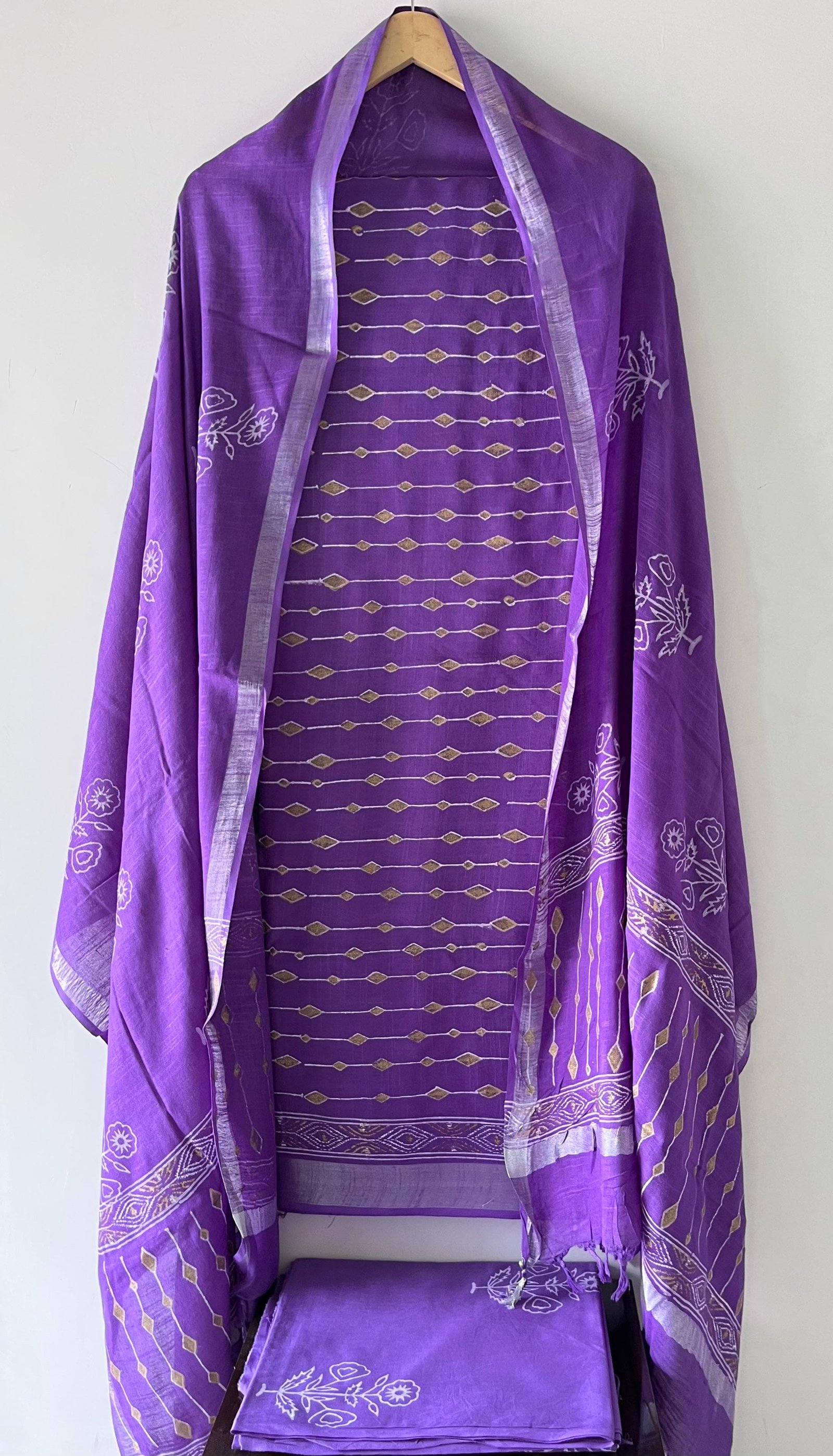 Cotton Linen Printed Suit