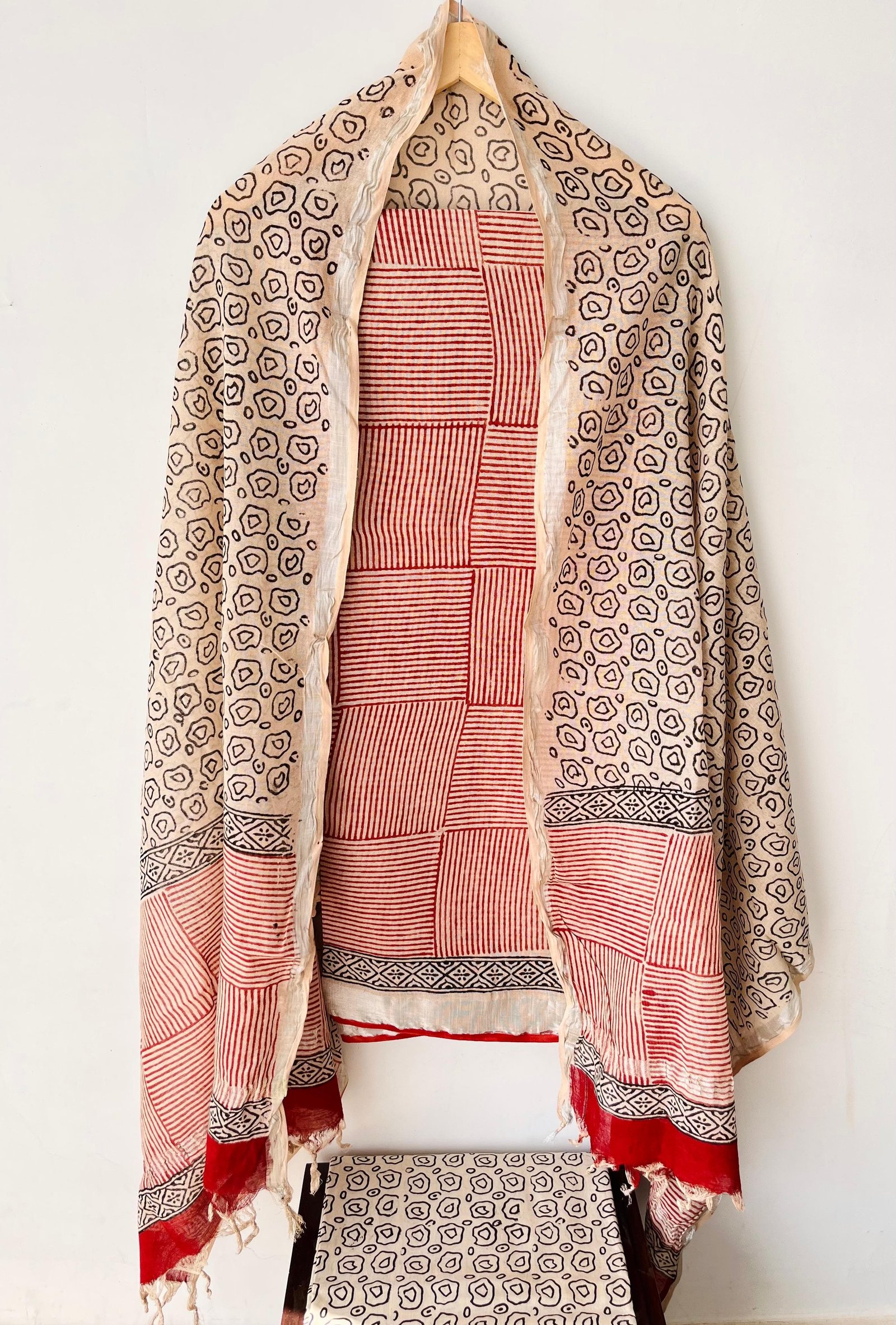 Cotton Linen Printed Suit