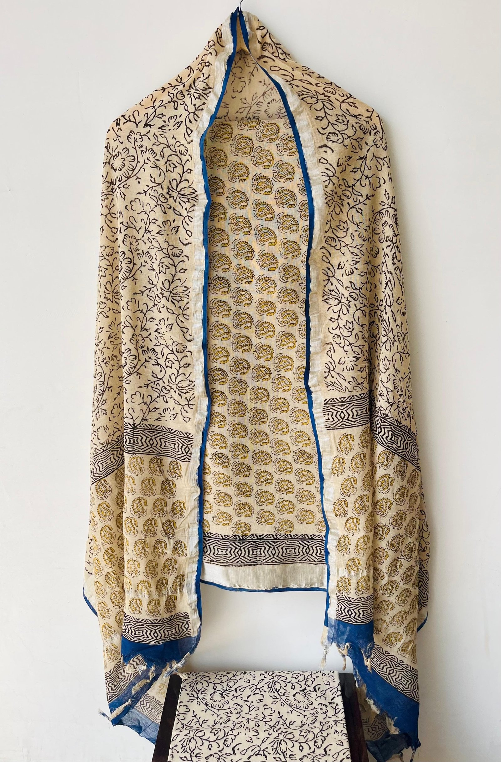 Cotton Linen Printed Suit