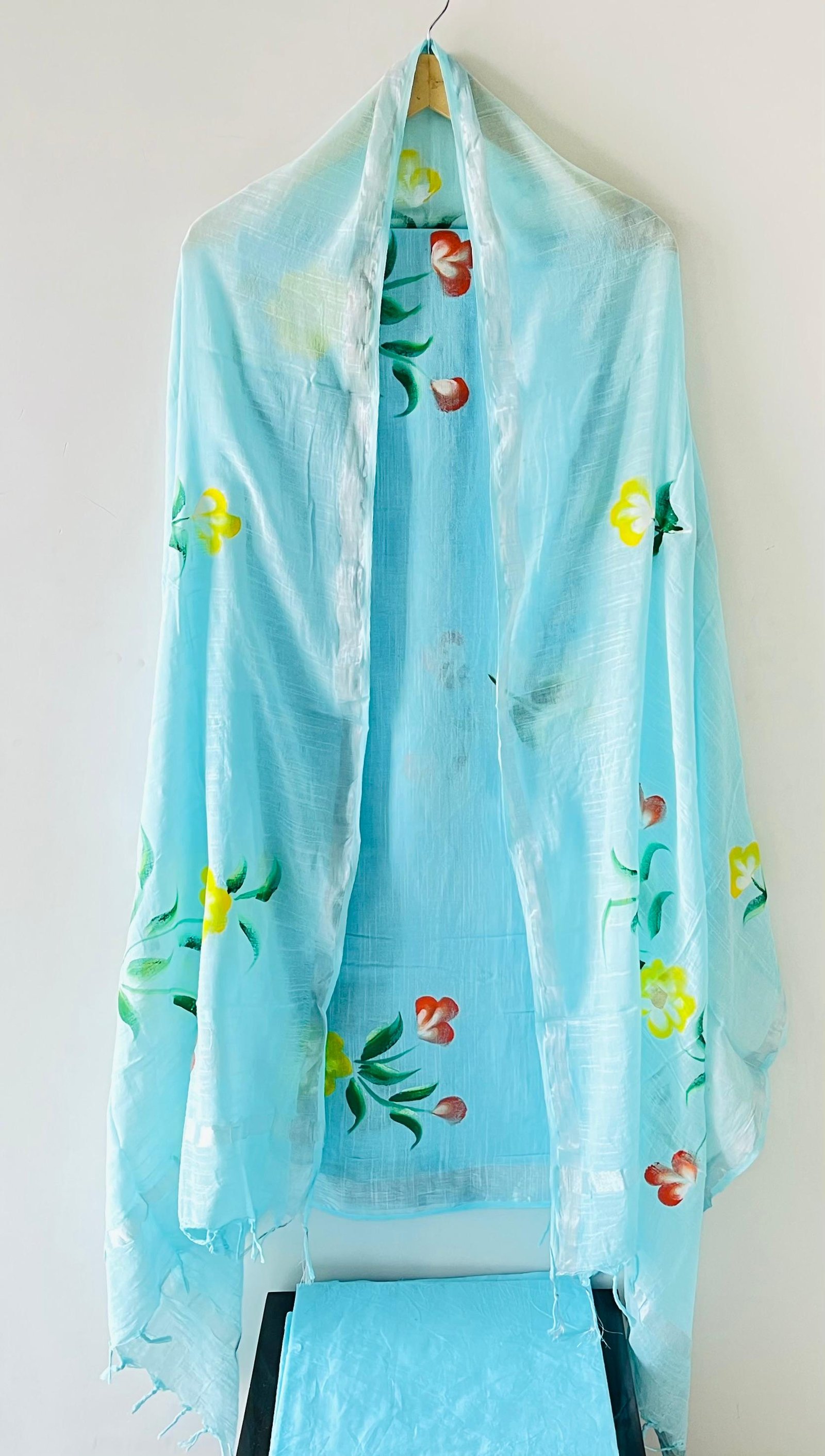 Cotton Linen Printed Suit