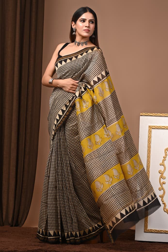 Chanderi Printed Saree