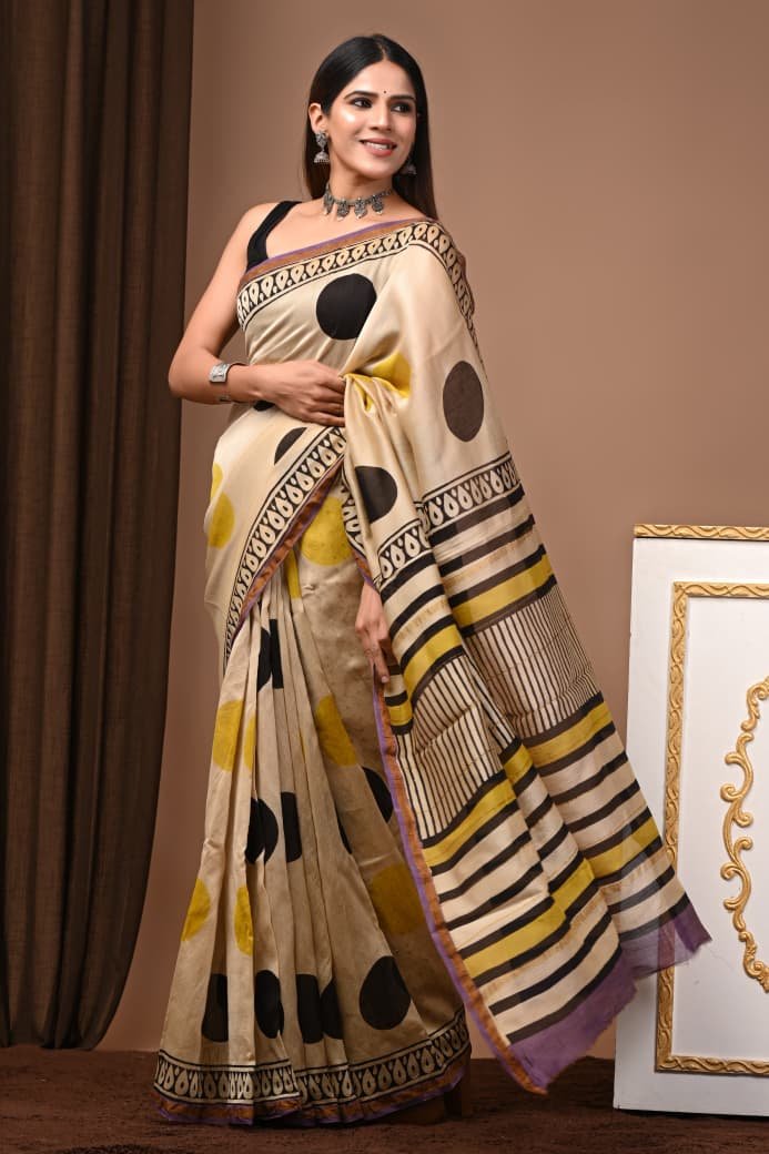 Chanderi Printed Saree