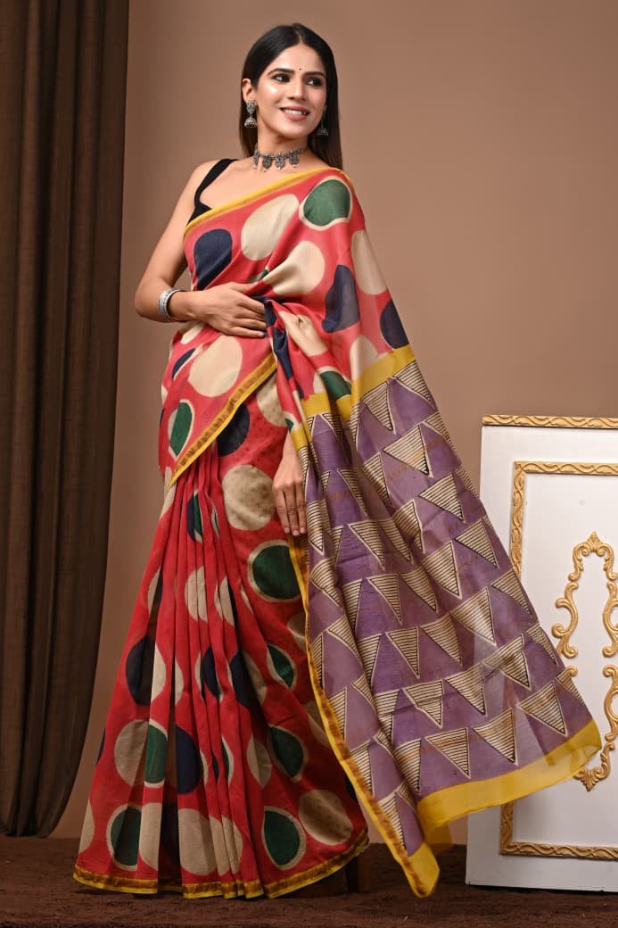 Chanderi Printed Saree