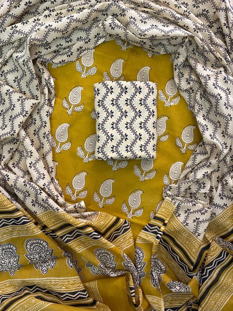 Cotton Dupatta Printed Suit
