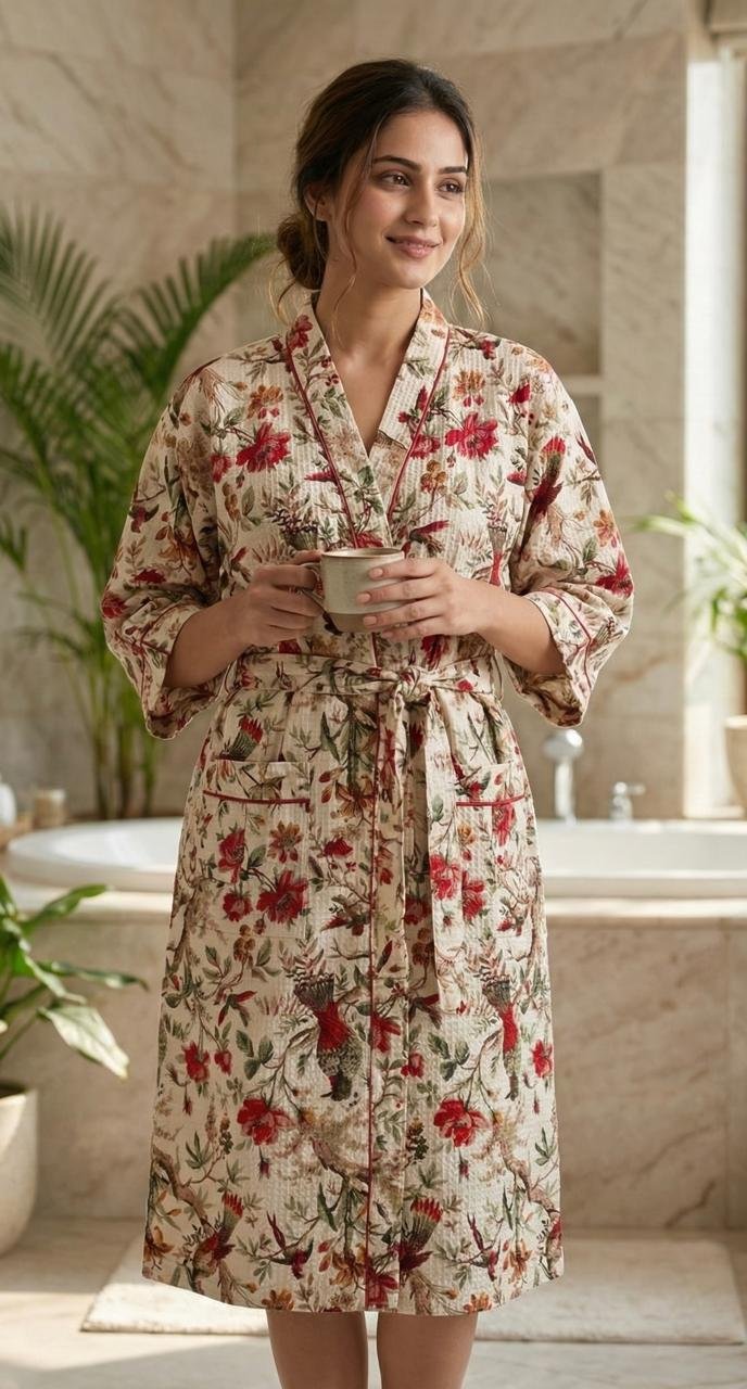Cotton Printed Bathrob