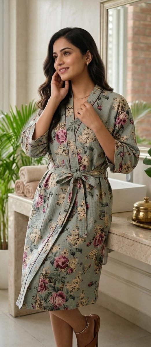 Cotton Printed Bathrob