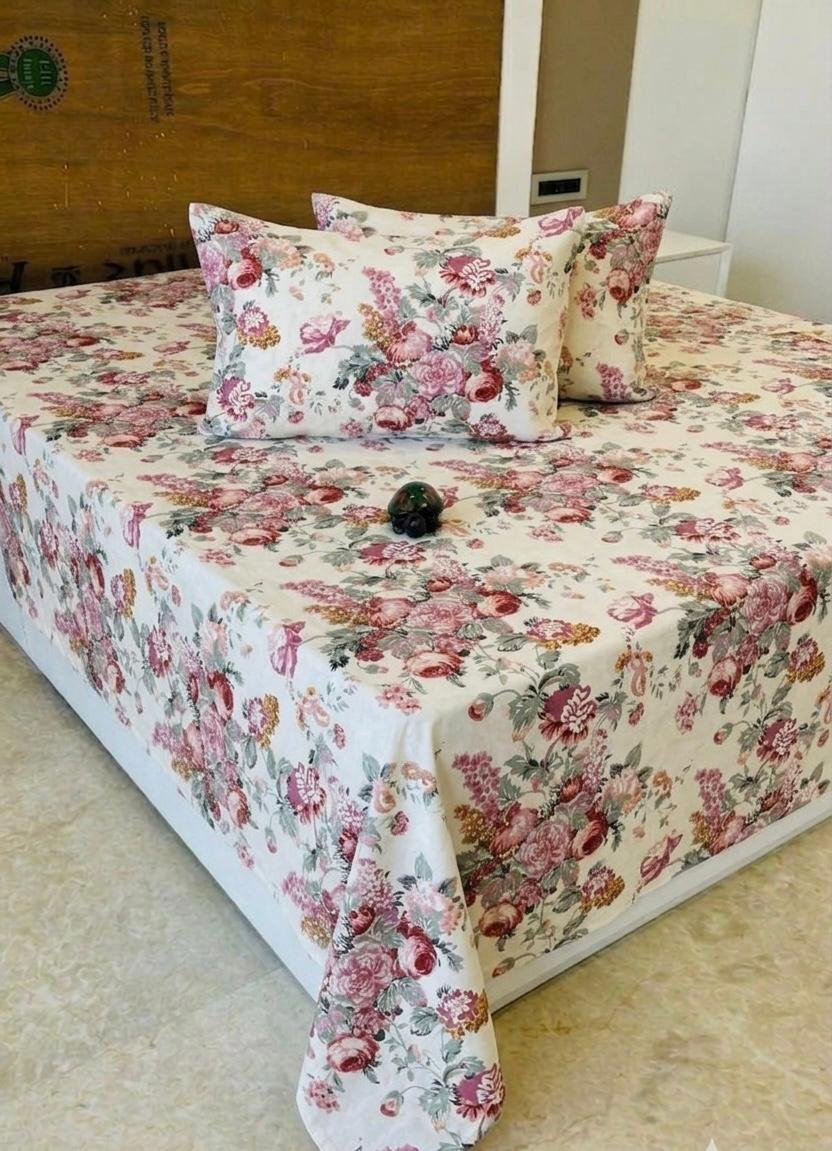 Premium Cotton Printed Bedsheet