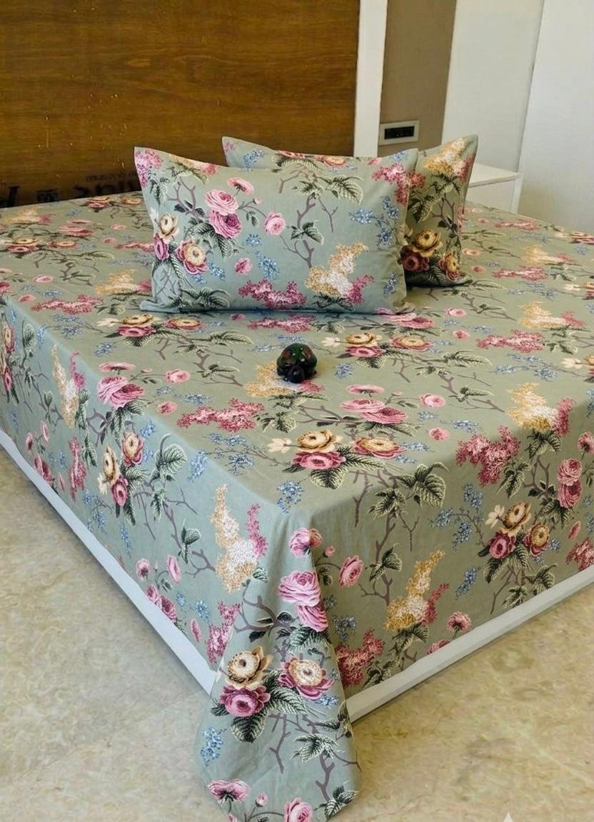 Premium Cotton Printed Bedsheet