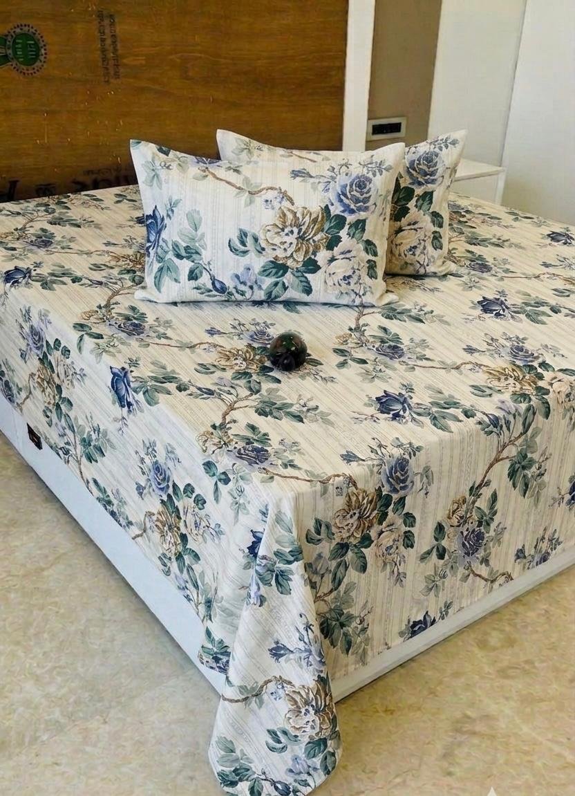 Premium Cotton Printed Bedsheet