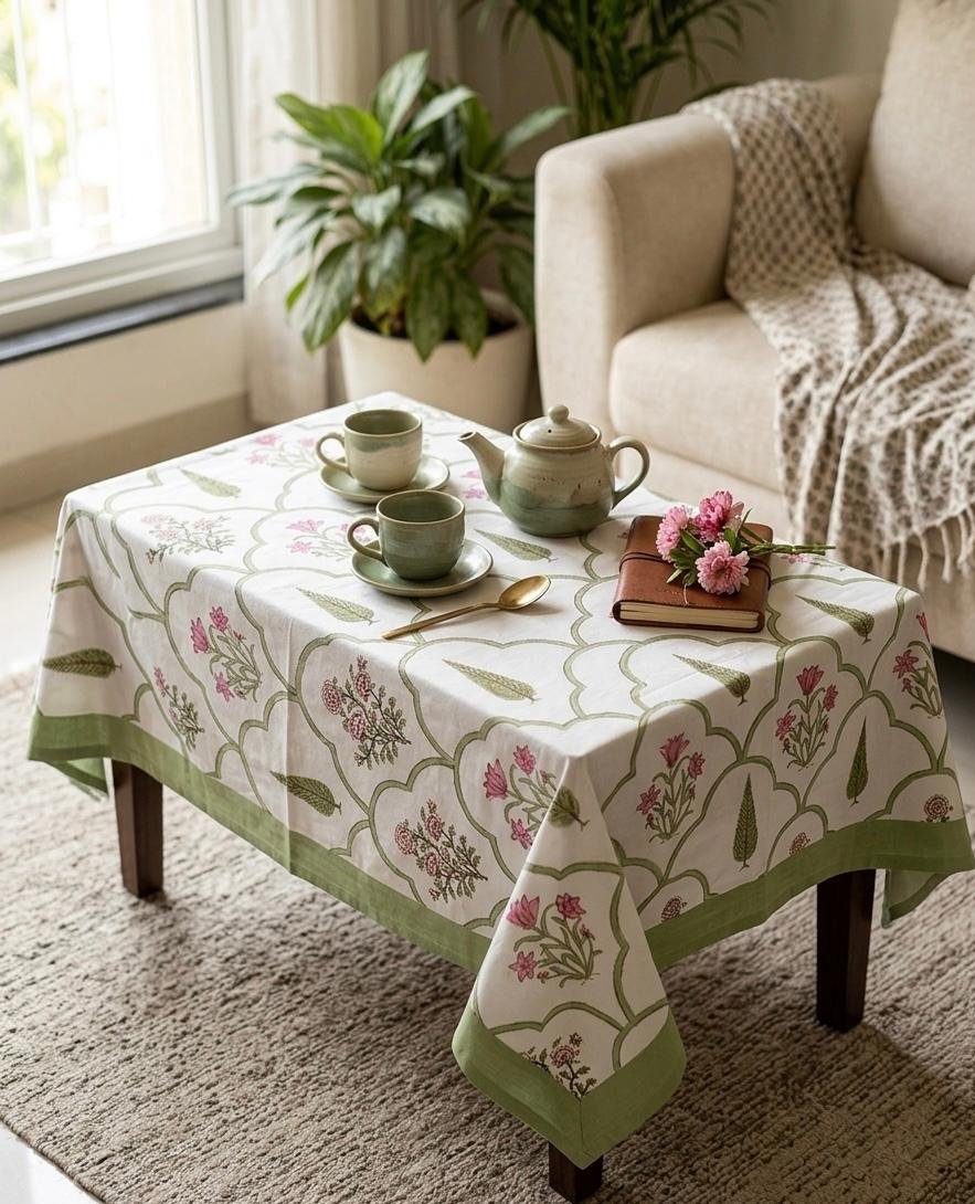 Cotton Casement Printed Table Cover 40*60