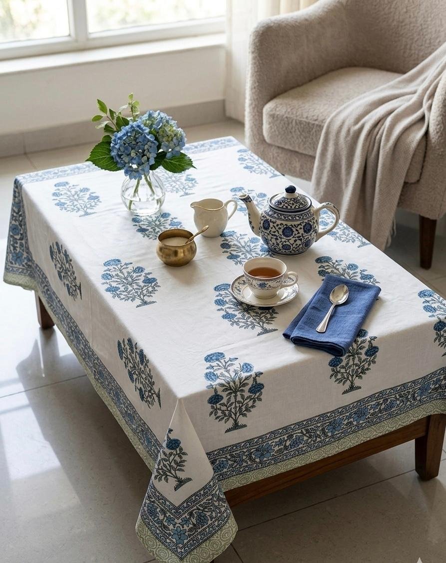 Cotton Casement Printed Table Cover 40*60