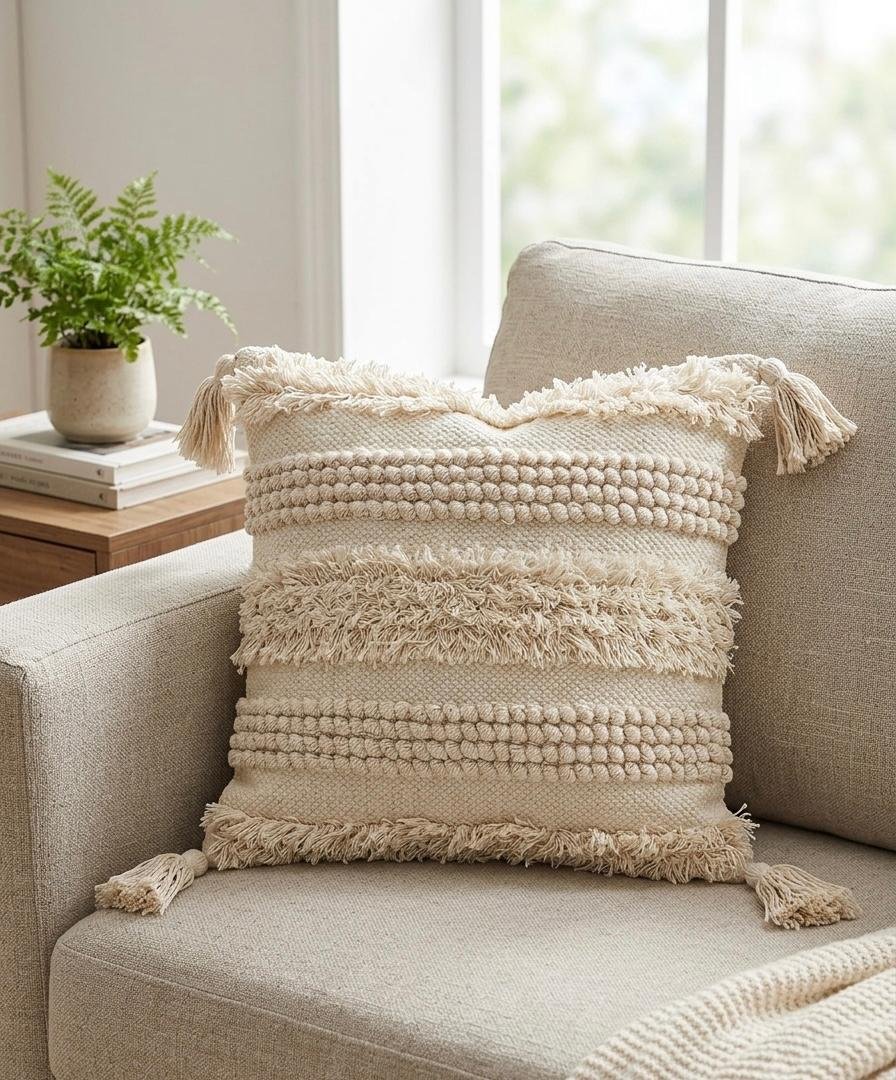 Boho style Cotton cushion cover Set of 5