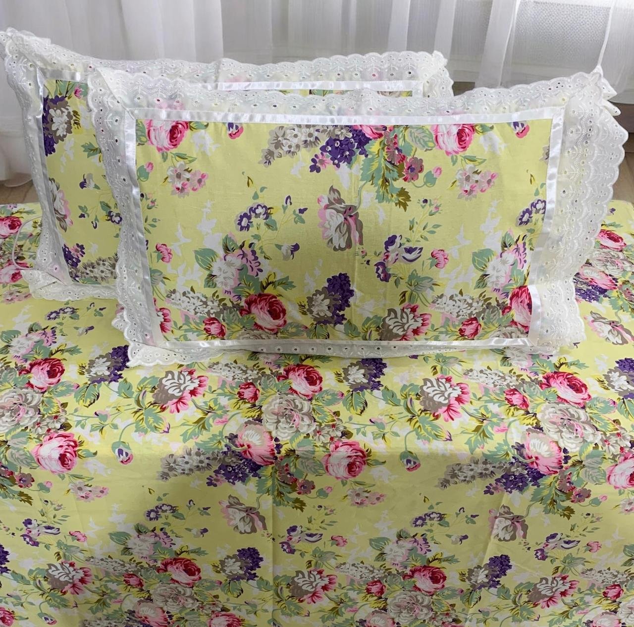 Cotton Printed King Size Bedsheet Set of 3