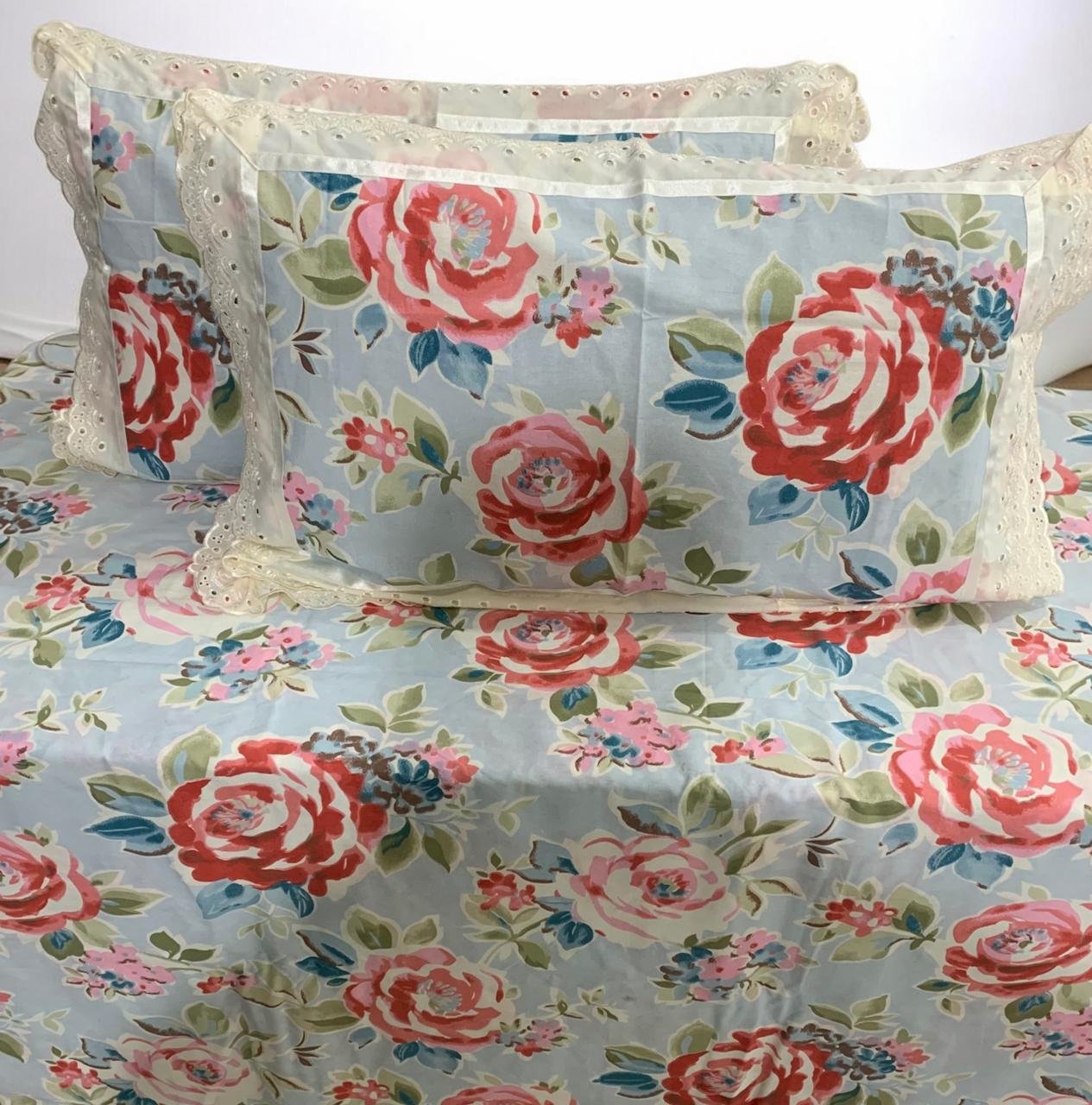 Cotton Printed King Size Bedsheet Set of 3