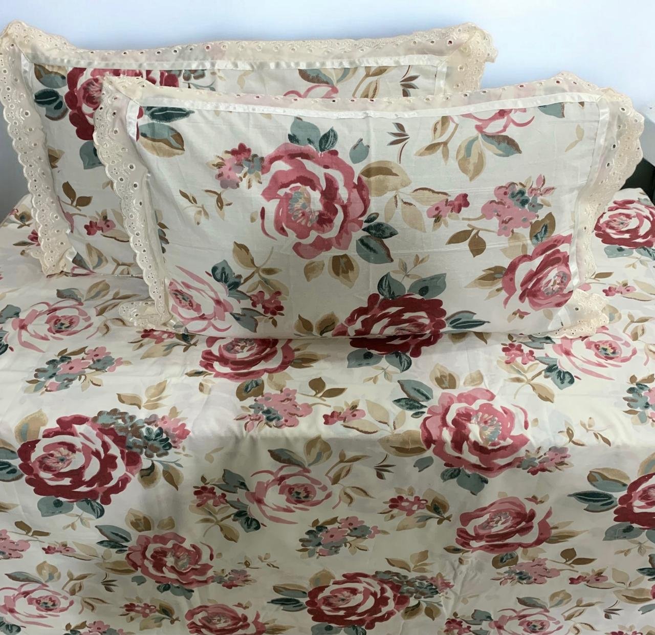 Cotton Printed King Size Bedsheet Set of 3